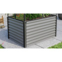 Potager élevé en alu noir/granite pour mini-serre Gaia Jumbo – Vitavia