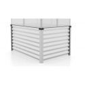 Mini-serre Gaia Jumbo en alu anodisé et verre 3mm – avec potager élevé – Vitavia