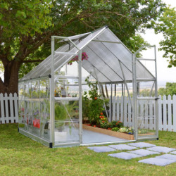 Serre Balance™ 5,76m² en aluminium argent et polycarbonate – Canopia by Palram