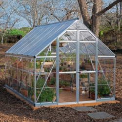 Serre Balance™ 8,88m² en aluminium argent et polycarbonate – Canopia by Palram
