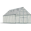 Serre Balance™ 14,64m² en aluminium argent et polycarbonate – Canopia by Palram