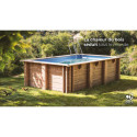 Piscine bois carrée 305x305cm CARRA 3 - Gré