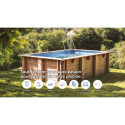 Piscine bois carrée 305x305cm CARRA 3 - Gré