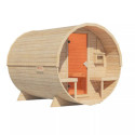 Sauna Tonneau 2 - 4 à 6 places bois massif 38 mm KARIBU