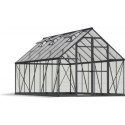 Serre Balance™ 11,52m² en aluminium gris anthracite et polycarbonate – Canopia by Palram