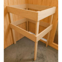 Sauna Tonneau 3 avec vestibule - 4 à 6 places bois massif 38 mm - poêle 9KW ctrl externe - KARIBU