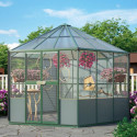 Volière en aluminium émeraude 9m² et polycarbonate 6mm - grillage maille d'acier Circus - Vitavia