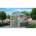Volière en aluminium émeraude 9m² et polycarbonate 6mm - grillage maille d'acier Circus - Vitavia