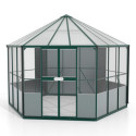 Volière en aluminium émeraude 9m² et polycarbonate 6mm - grillage maille d'acier Circus - Vitavia