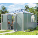 Abri de jardin en aluminium anodisé 10,2m² et vitrage combiné Universum - Vitavia