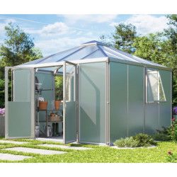 Abri de jardin en aluminium anodisé 10,2m² et vitrage combiné Universum - Vitavia