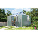Abri de jardin en aluminium anodisé 10,2m² et vitrage combiné Universum - Vitavia