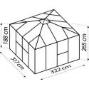 Abri de jardin en aluminium noir 10,2m² et vitrage combiné Universum - Vitavia