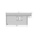 Abri de jardin 28,85m² en bois massif 40mm traité autoclave ROGNAIX + shingles rouges - SOLID