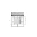 Abri de jardin 8,62m² en bois massif 19mm traité autoclave ANNEUX - SOLID
