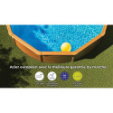 Piscine hors sol Mauritius ronde en acier imitation bois Ø370cm – Gré