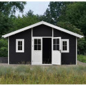 Abri de jardin en bois composite 28mm anthracite 19,22m² PREMIUM - Woodlife Garden