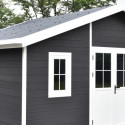 Abri de jardin en bois composite 28mm anthracite 19,22m² PREMIUM - Woodlife Garden