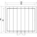 Abri de jardin en bois composite 28mm anthracite 19,22m² PREMIUM - Woodlife Garden
