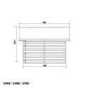 Abri premium bois composite double pente 19,22m² gris Woodlife Garden