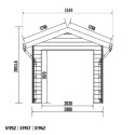 Abri de jardin + terrasse en bois composite 28mm anthracite 15m² PREMIUM - Woodlife Garden