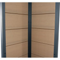 Abri de jardin + terrasse en bois composite 28mm aspect bois 15m² PREMIUM - Woodlife Garden