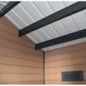 Abri de jardin + terrasse en bois composite 28mm aspect bois 15m² PREMIUM - Woodlife Garden