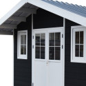 Abri de jardin en bois composite 28mm anthracite 14,75m² PREMIUM - Woodlife Garden