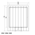 Abri de jardin en bois composite 28mm aspect bois 14,75m² PREMIUM - Woodlife Garden