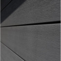 Abri de jardin en bois composite 28mm anthracite 12m² PREMIUM toit monopente - Woodlife Garden