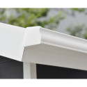Abri de jardin en bois composite 28mm anthracite 12m² PREMIUM toit monopente - Woodlife Garden