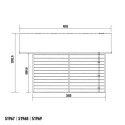 Abri de jardin en bois composite 28mm gris clair 14,75m² PREMIUM - Woodlife Garden
