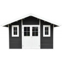 Abri de jardin en bois composite 28mm anthracite 10,71m² PREMIUM - Woodlife Garden