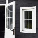 Abri de jardin en bois composite 28mm anthracite 10,71m² PREMIUM - Woodlife Garden