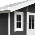 Abri de jardin en bois composite 28mm anthracite 10,71m² PREMIUM - Woodlife Garden