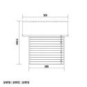 Abri de jardin en bois composite 28mm anthracite 10,71m² PREMIUM - Woodlife Garden