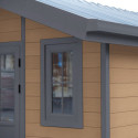 Abri de jardin en bois composite 28mm aspect bois 10,71m² PREMIUM - Woodlife Garden