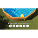 Piscine hors sol Mauritius ronde en acier imitation bois Ø480cm – Gré