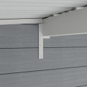 Abri de jardin en bois composite 28mm gris clair 10,71m² PREMIUM - Woodlife Garden