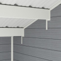 Abri de jardin en bois composite 28mm gris clair 10,71m² PREMIUM - Woodlife Garden