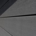 Abri de jardin en bois composite 28mm anthracite 14,90m² PREMIUM toit plat - Woodlife Garden