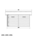 Abri de jardin en bois composite 28mm anthracite 14,90m² PREMIUM toit plat - Woodlife Garden