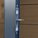Abri de jardin en bois composite 28mm aspect bois 14,90m² PREMIUM toit plat - Woodlife Garden