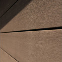 Abri de jardin en bois composite 28mm aspect bois 14,90m² PREMIUM toit plat - Woodlife Garden