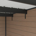 Abri de jardin en bois composite 28mm aspect bois 14,90m² PREMIUM toit plat - Woodlife Garden