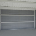 Abri de jardin en bois composite 28mm gris clair 14,90m² PREMIUM toit plat - Woodlife Garden