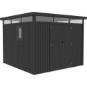Abri de jardin en acier galvanisé Kosto 8,64m² + kit d'ancrage - X-Métal