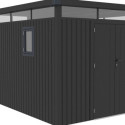 Abri de jardin en acier galvanisé Kosto 8,64m² + kit d'ancrage - X-Métal