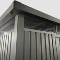 Abri de jardin en acier galvanisé Kosto 8,64m² + kit d'ancrage - X-Métal