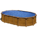 Piscine Amazonia ovale en acier imitation bois 634x399cm sans renforts apparents – Gré
